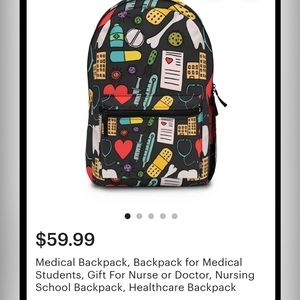 Multicolored medical backpack 🎒